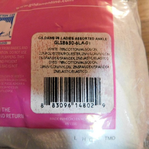 Gildan Smart Basics 6 pair ankle Ladies socks 4-10 - Picture 4 of 4